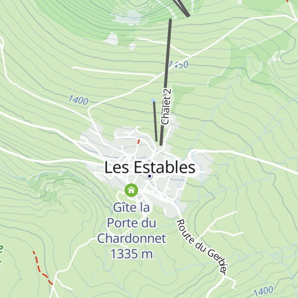 Map of Gîte des Marmottons