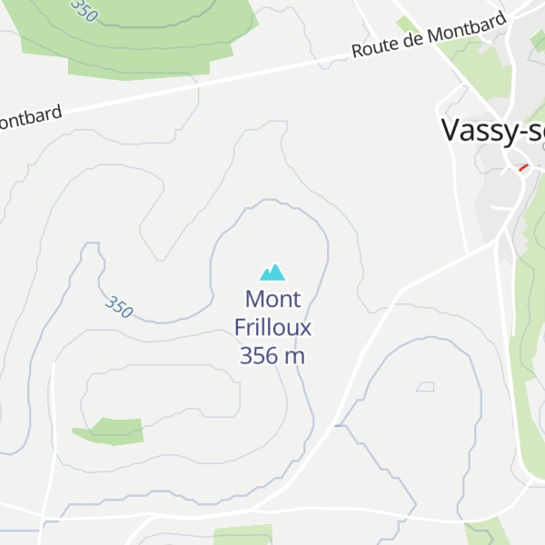Map of Mont Frilloux