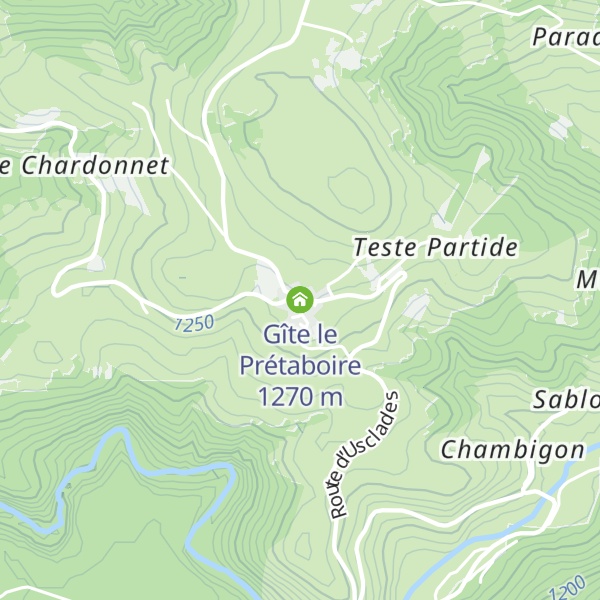 Map of Gîte le Prétaboire