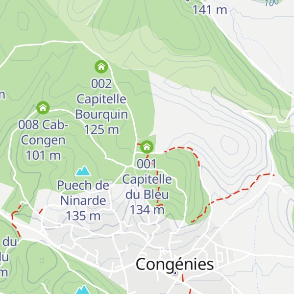Map of 001 Capitelle du Bleu