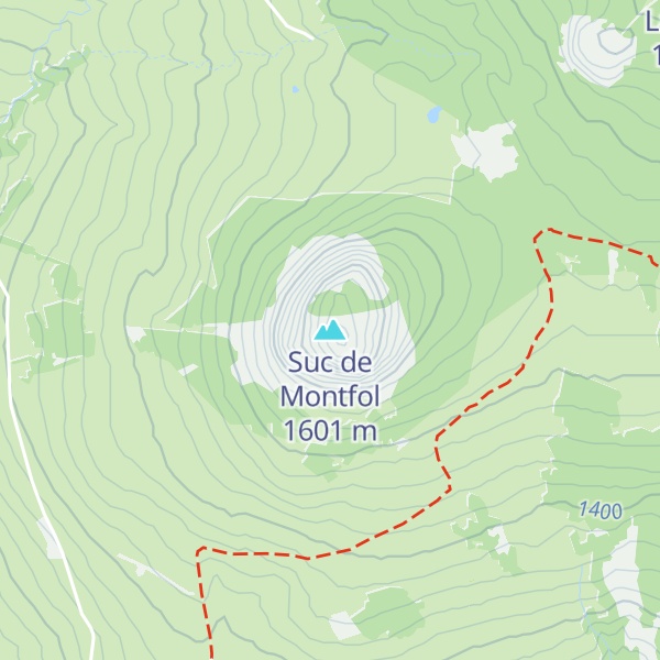 Map of Suc de Montfol