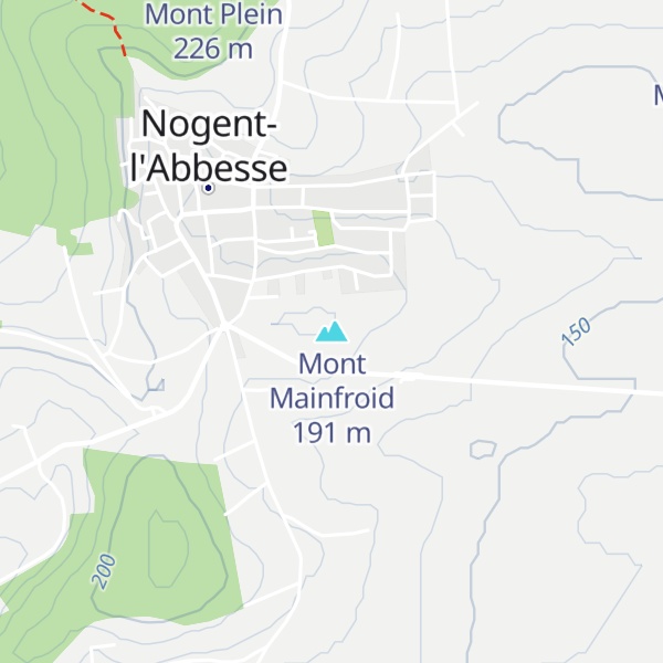 Map of Mont Mainfroid