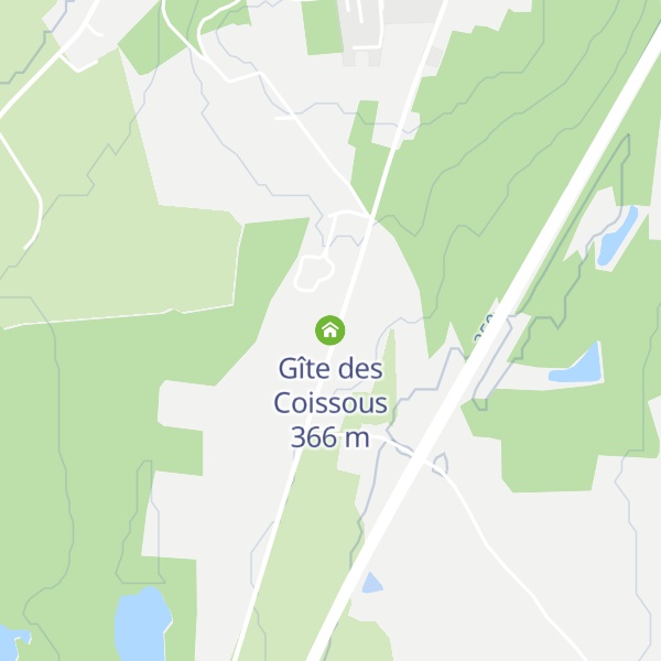 Map of Gîte des Coissous