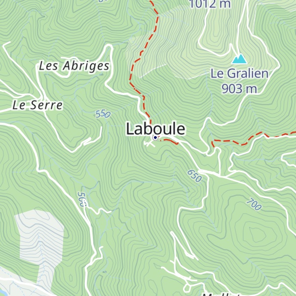 Map of Gîte d'étape de Laboule