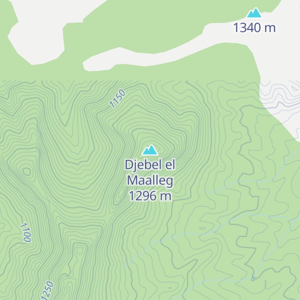 Map of Djebel el Maalleg
