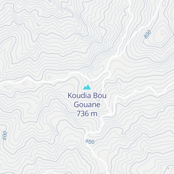 Map of Koudia Bou Gouane
