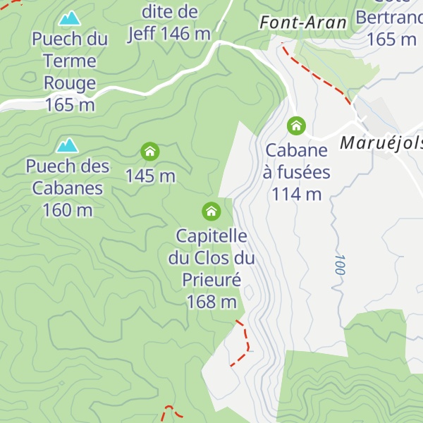 Map of Capitelle du Clos du Prieuré