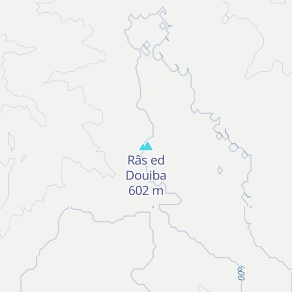 Map of Râs ed Douiba