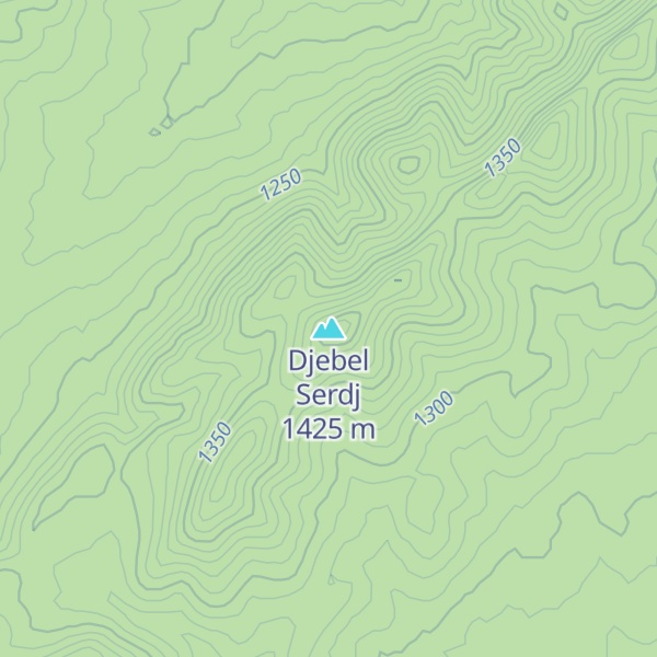 Map of Djebel Serdj