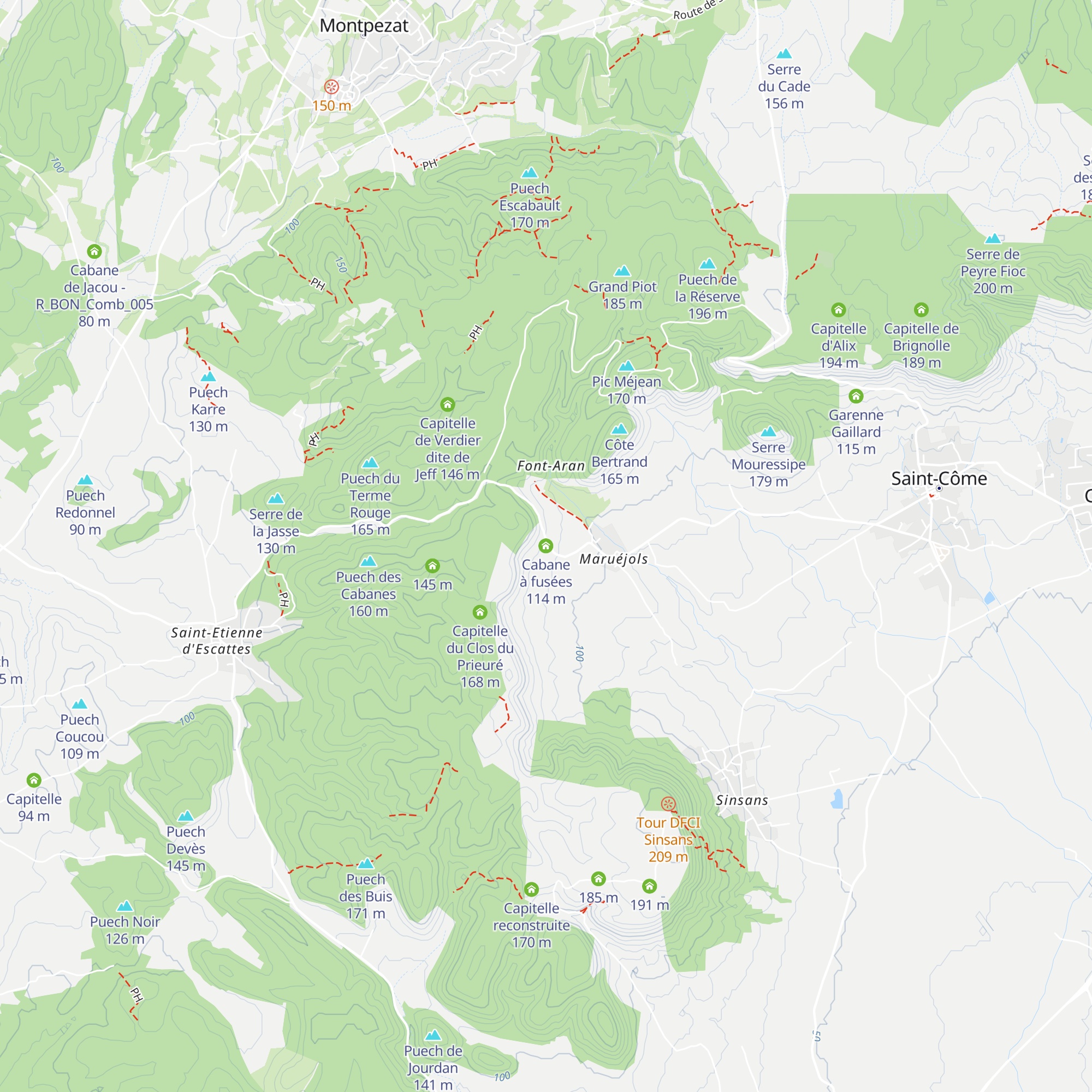 Cabane à fusées map