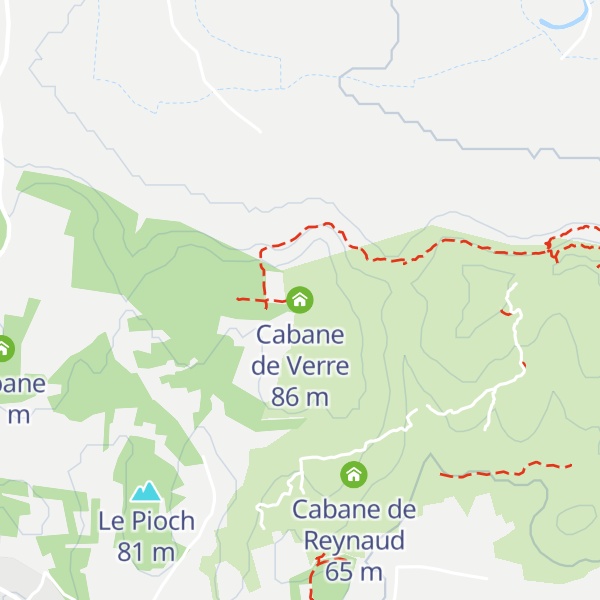 Map of Cabane de Verre