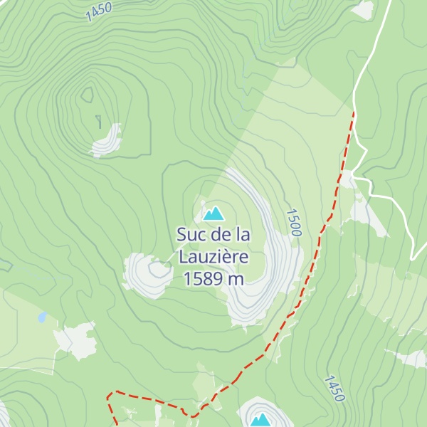 Map of Suc de la Lauzière