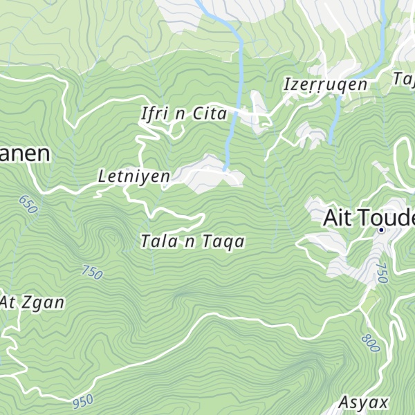 Map of Azṛu n tiri