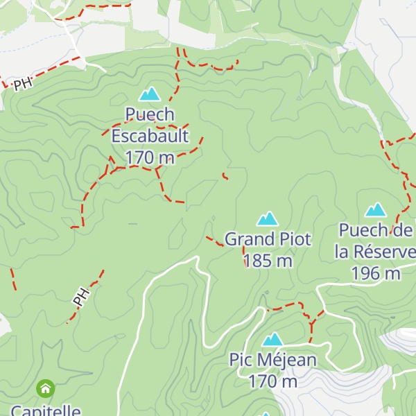 Map of Cabane des Bouscatiers