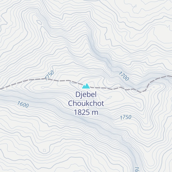 Map of Djebel Choukchot