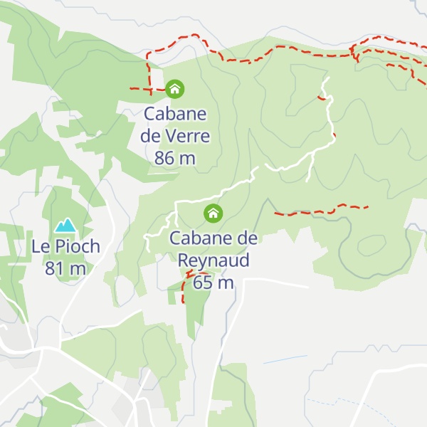 Map of Cabane de Reynaud