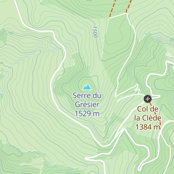 Map of Serre du Grésier