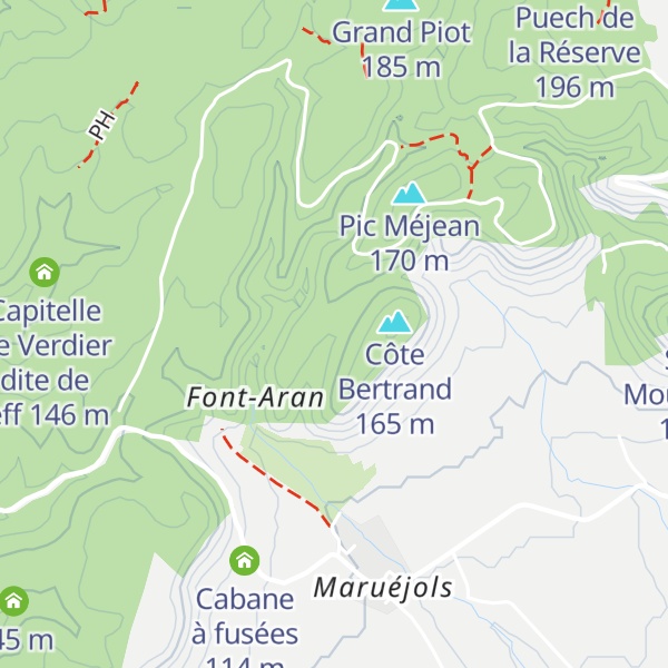 Map of Capitelle de Côte Bertrand