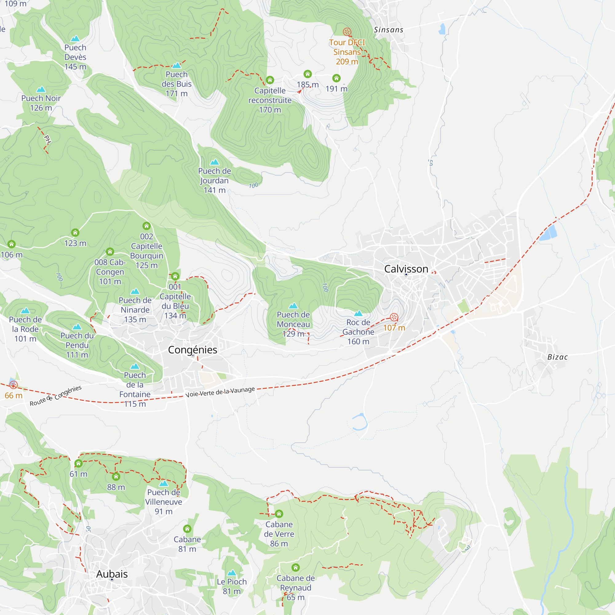 Cabane Cante Perdrix map