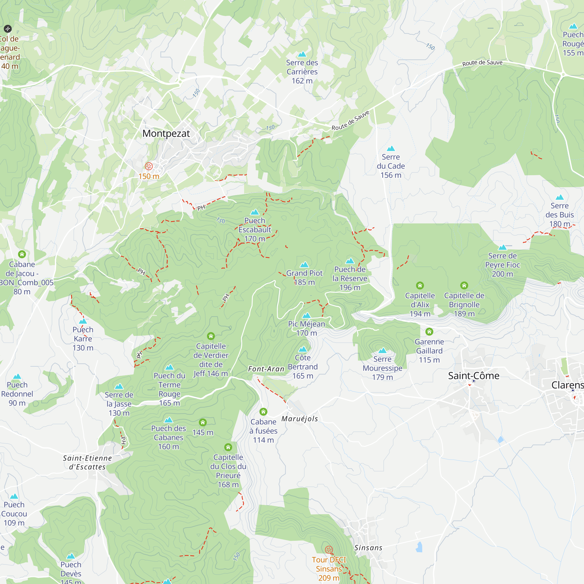 Abri du Carreau de Cyri map
