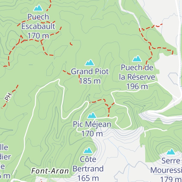 Map of Capitelle de l'Estrangle Cat