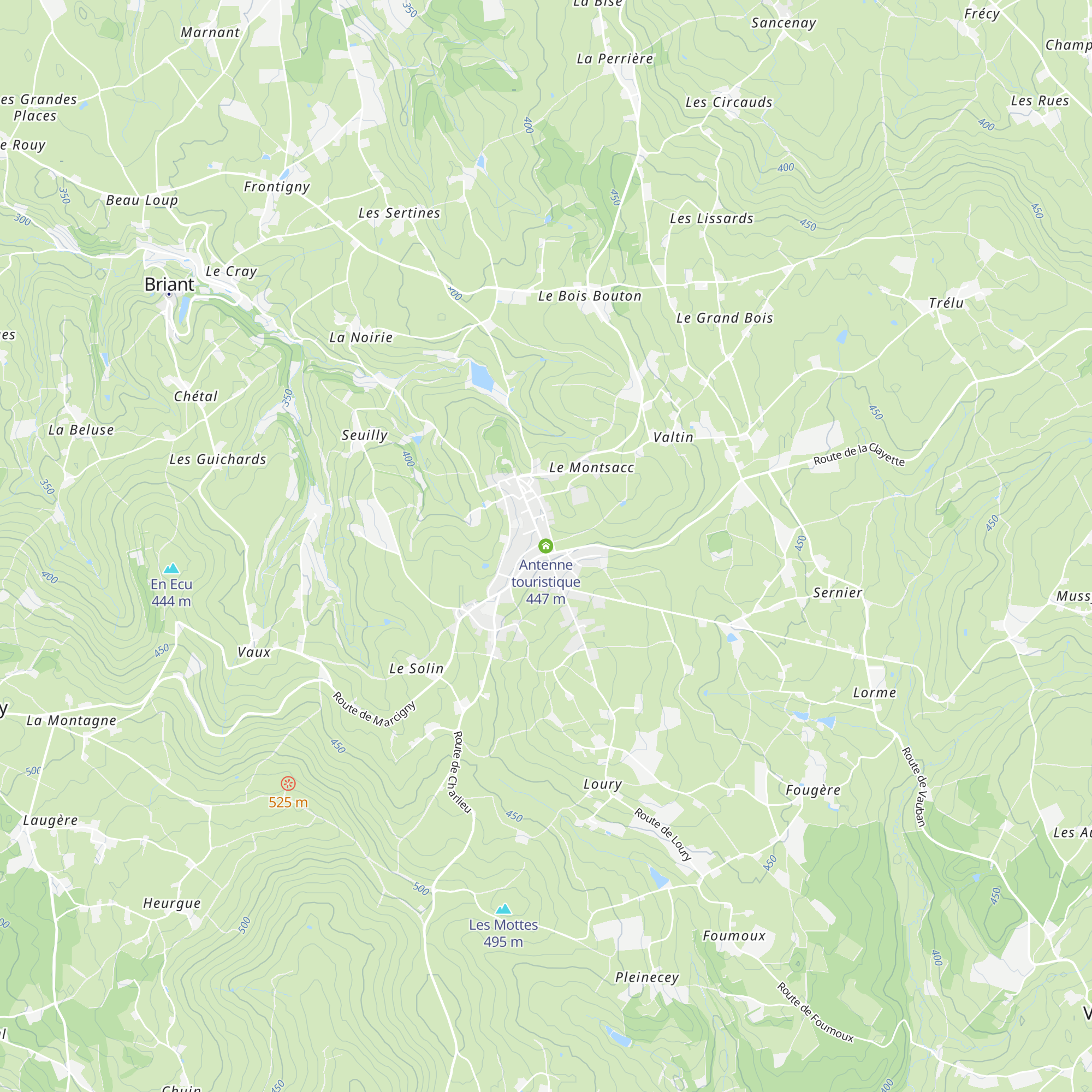 Antenne touristique map