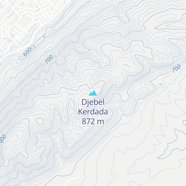 Map of Djebel Kerdada