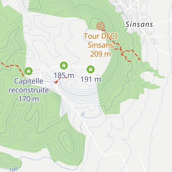 Map of Polida vista