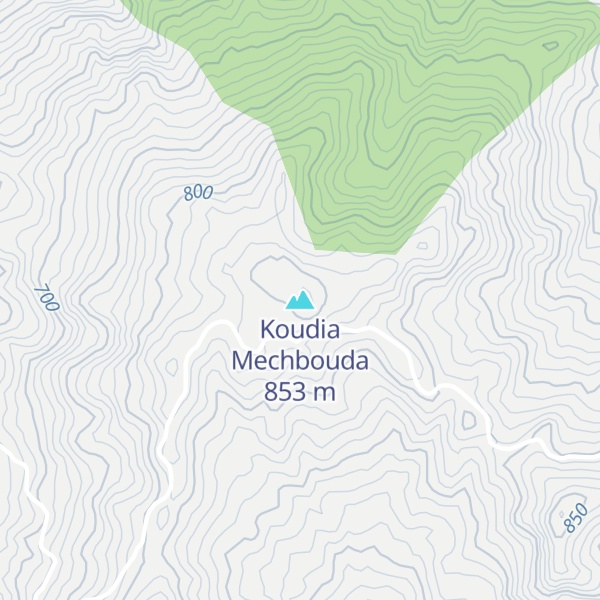 Map of Koudia Mechbouda