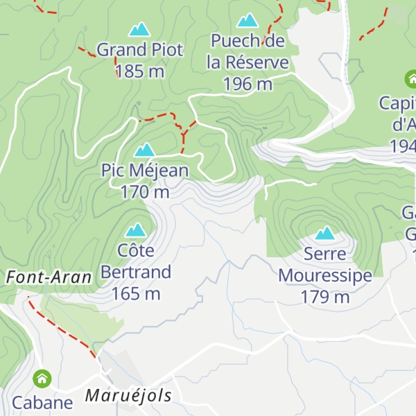 Map of Capitelle Carlong