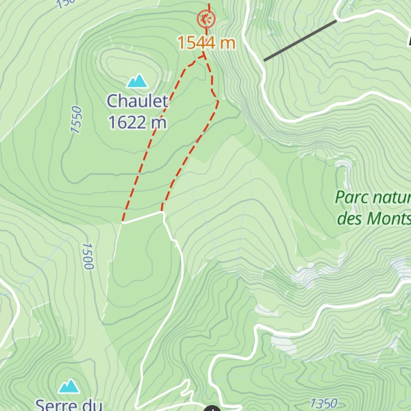 Map of Refuge de Fonteysse
