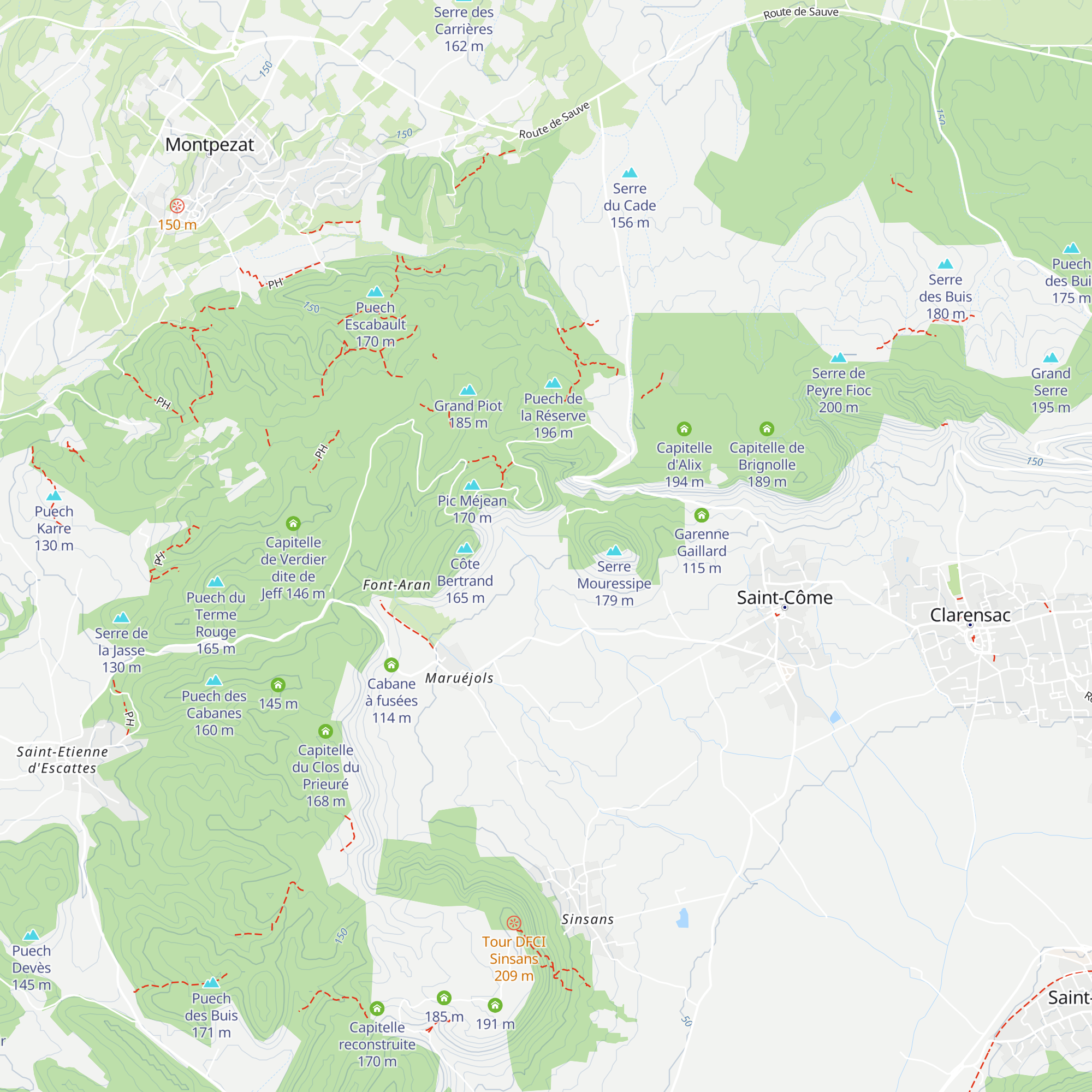Mazet du Ruisseau de Carlon map