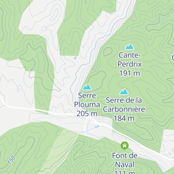 Map of Serre Plouma