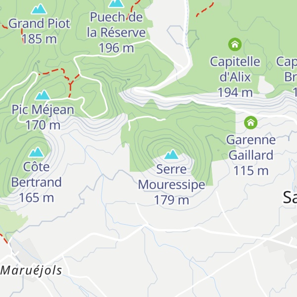 Map of Garenne de Crouzet