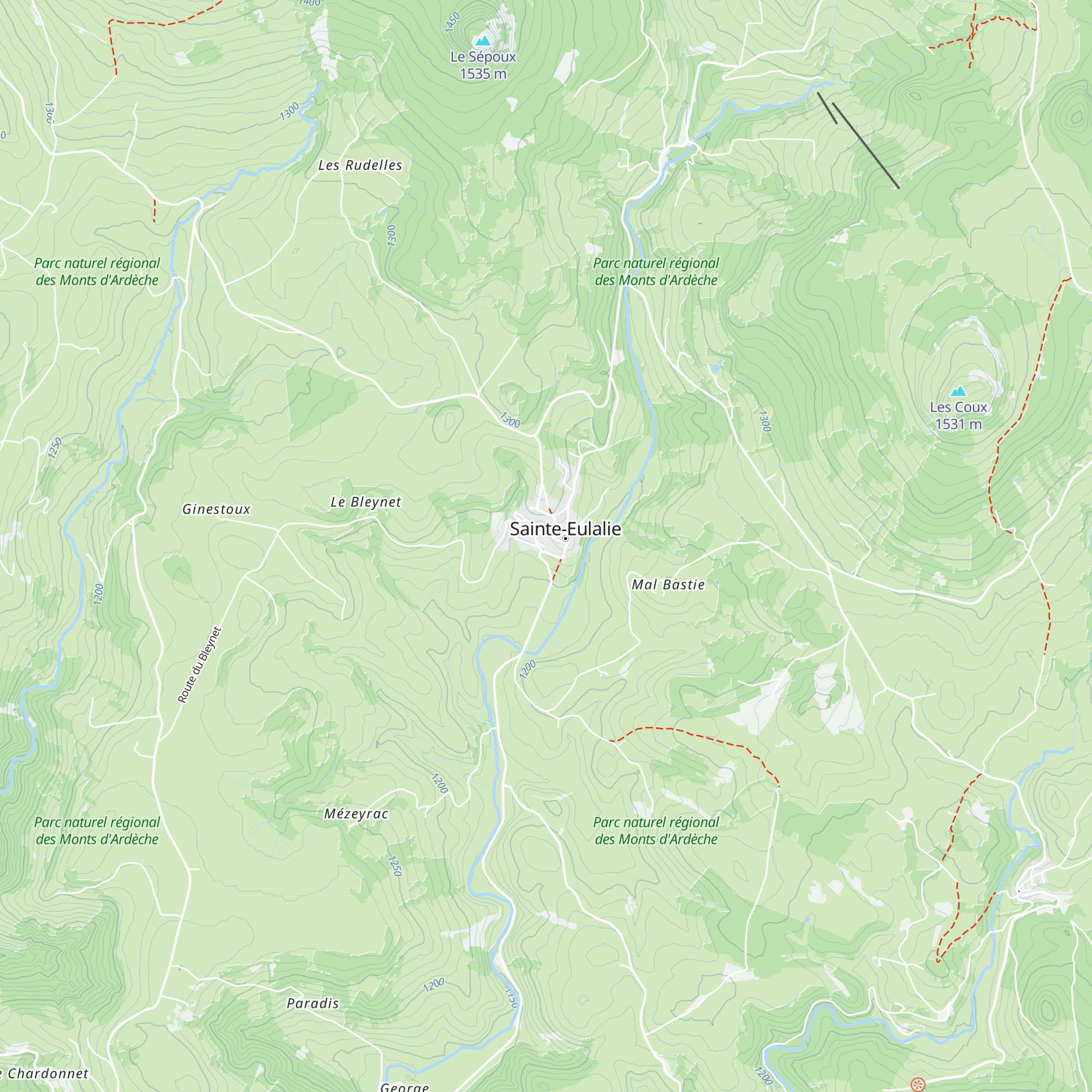 Gîte d'étape map