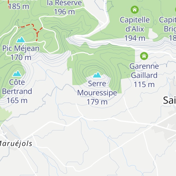 Map of Capitelle Enterrée