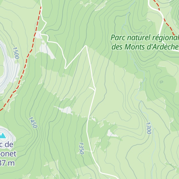 Map of Gîte d'étape de Villevieille