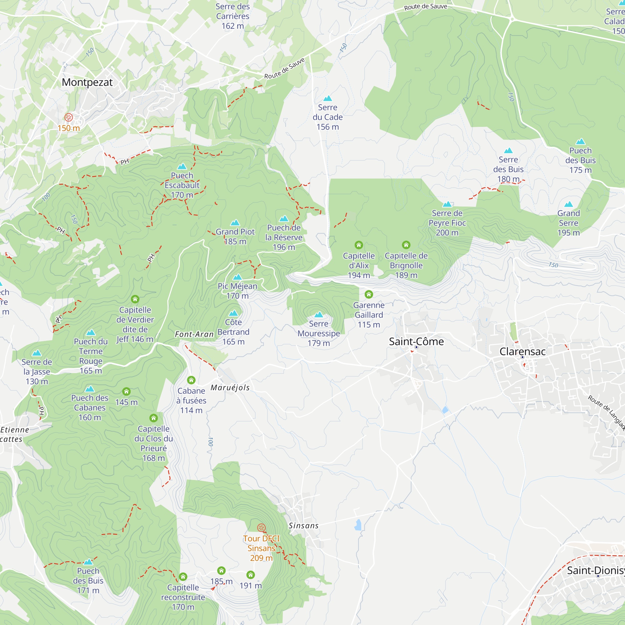 Garenne de Bancel map