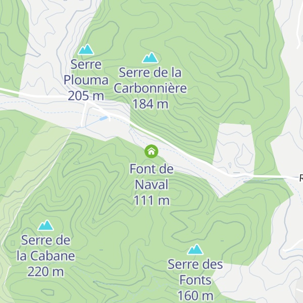 Map of Font de Naval