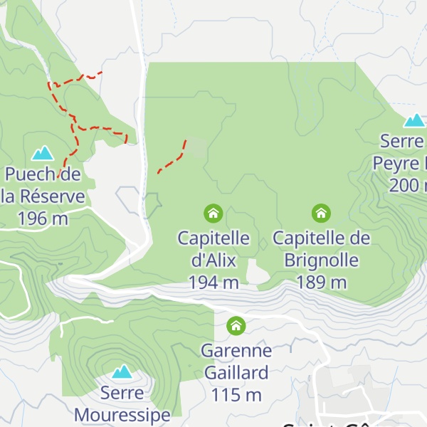 Map of Capitelle d'Alix