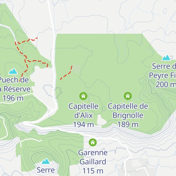 Map of Capitelle des Crouzas
