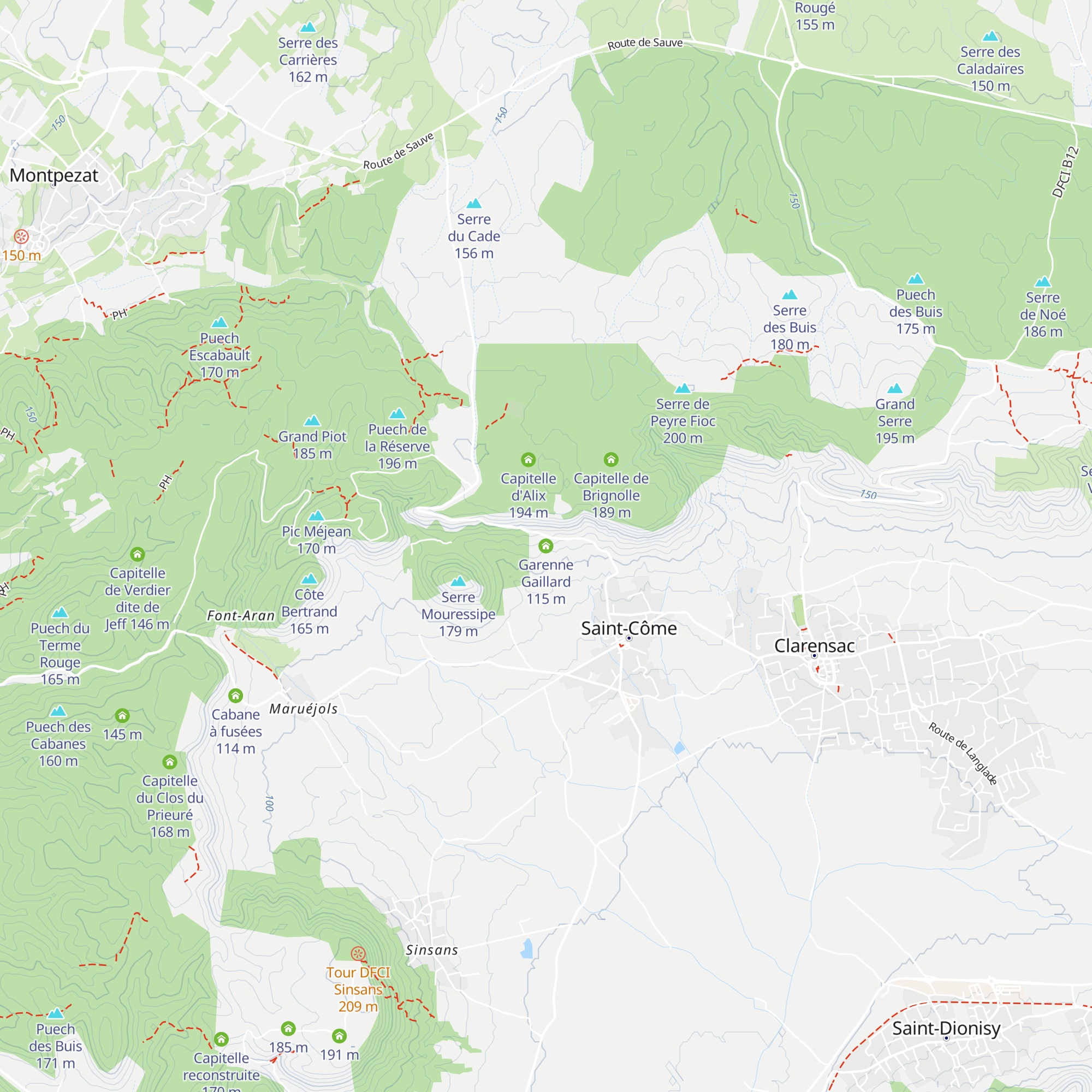Garenne Gaillard map