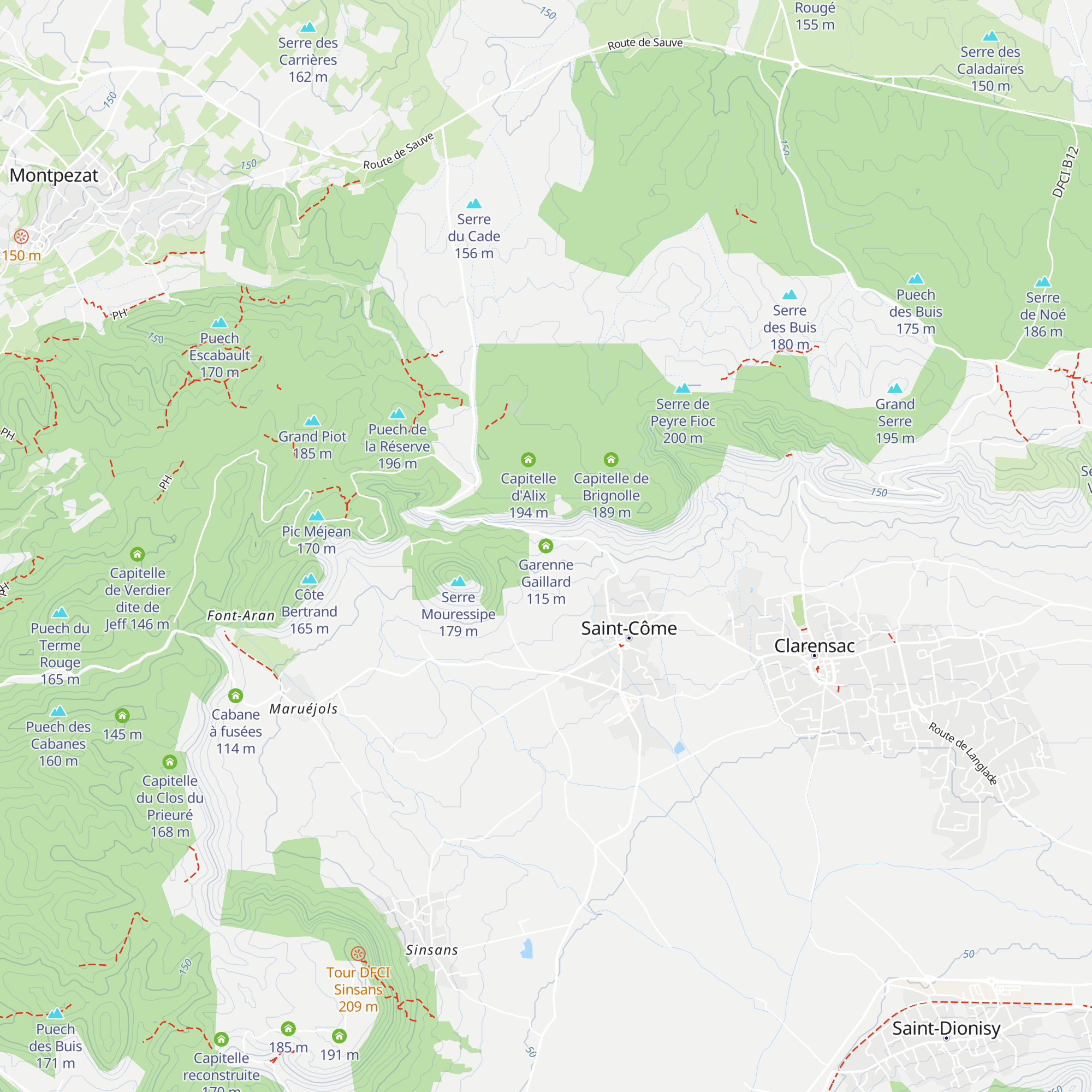 Garenne Gaillard map