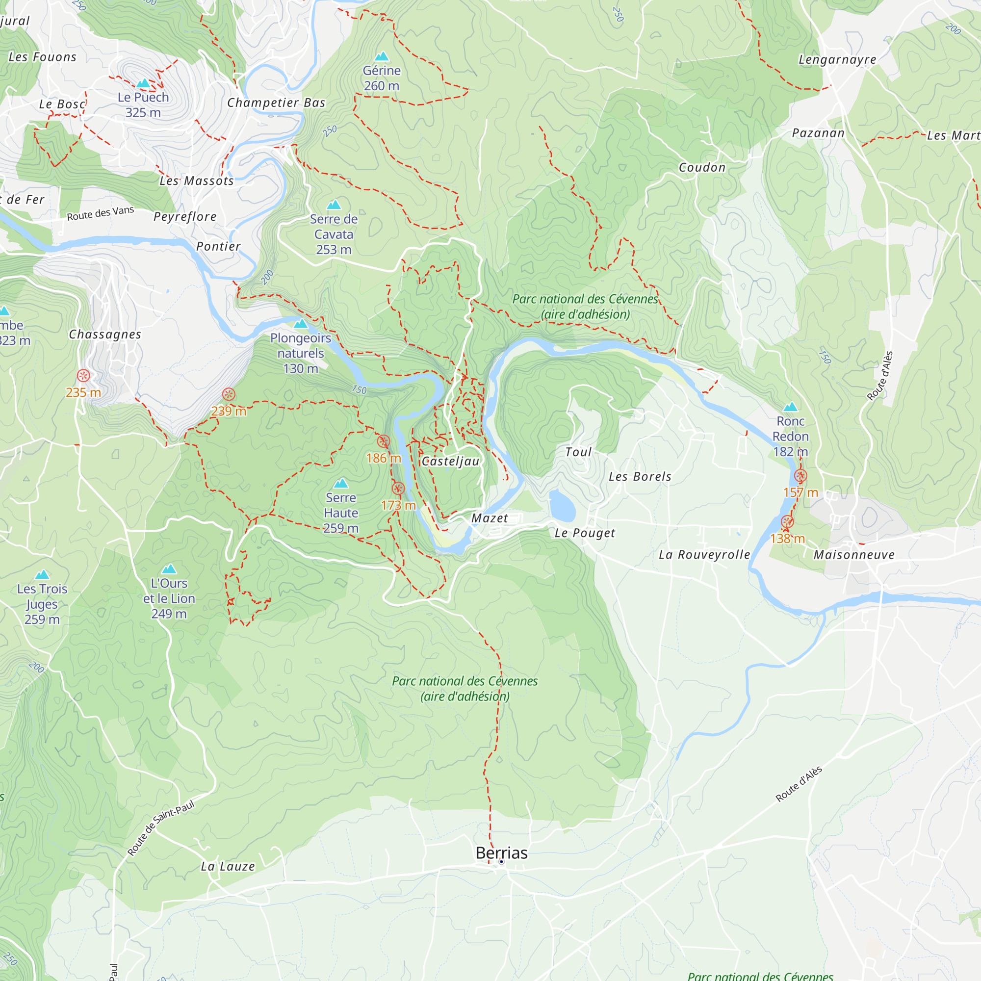 Gîtes Lagon & Rivière map