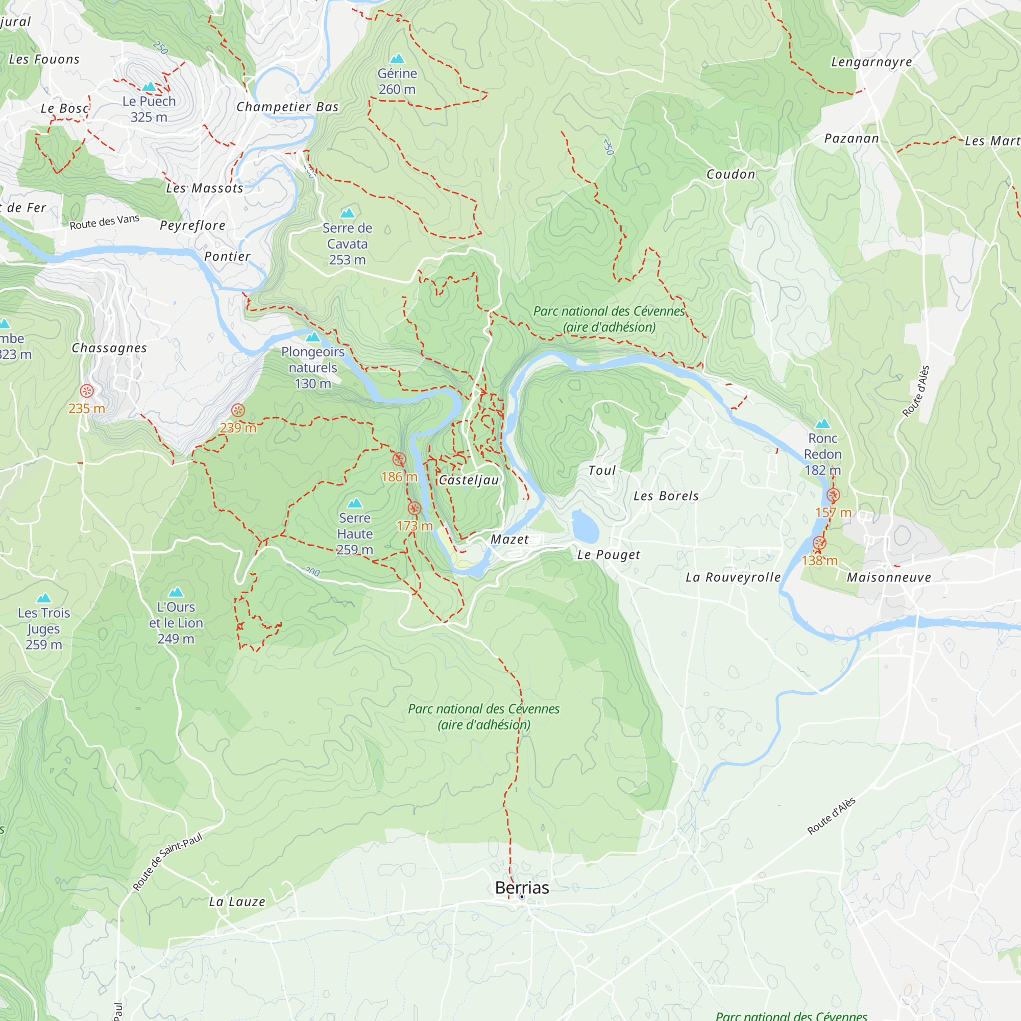 Gîtes Lagon & Rivière map