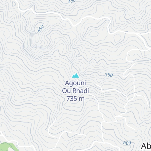 Map of Agouni Ou Rhadi