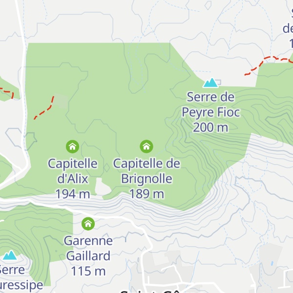 Map of Capitelle de Brignolle