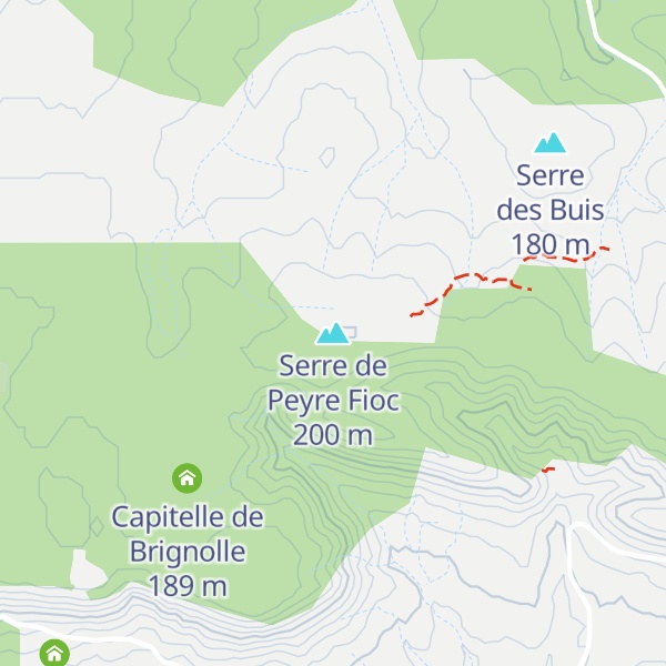Map of Serre de Peyre Fioc