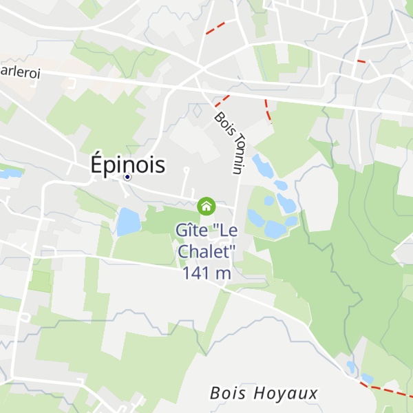 Map of Gîte "Le Chalet"