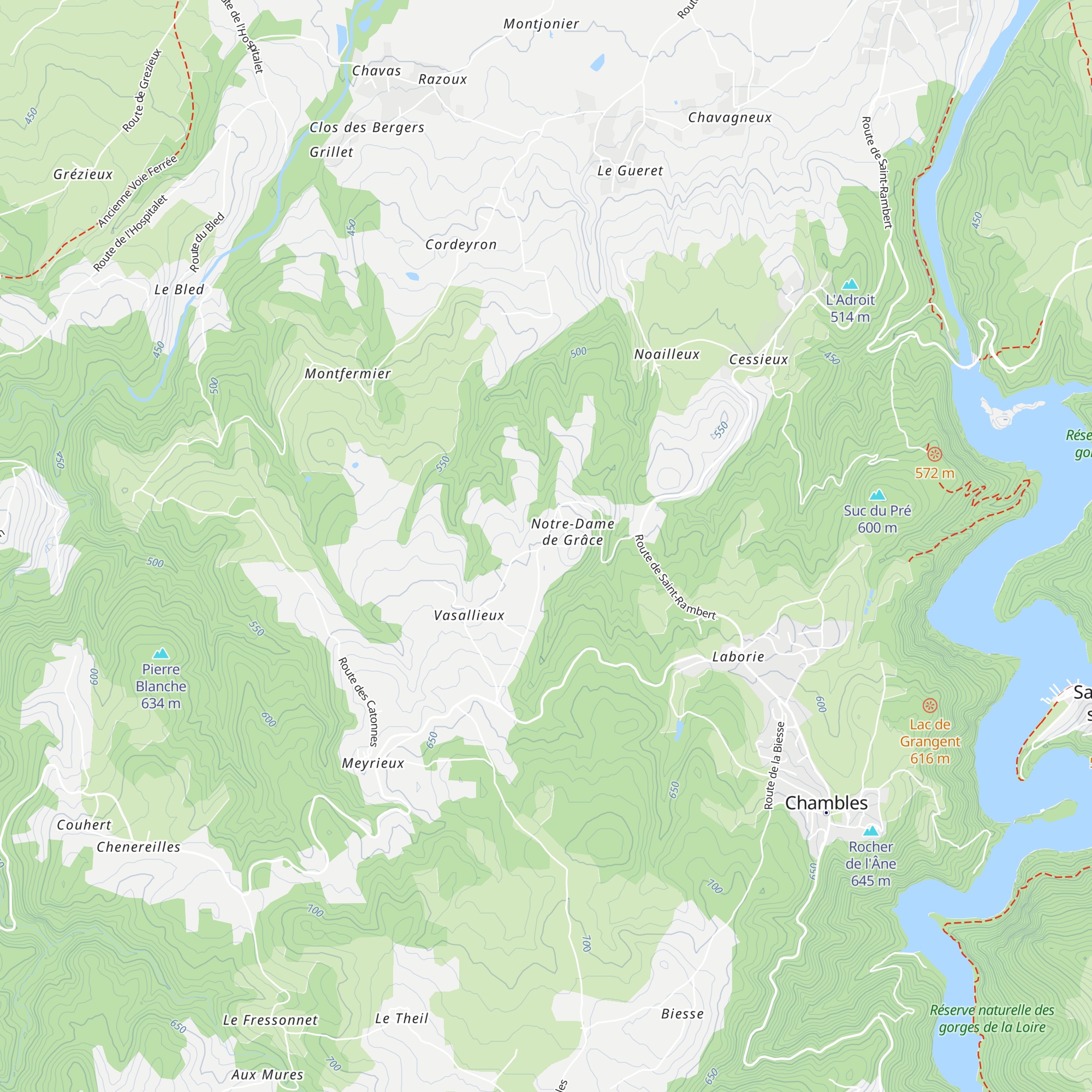 Gîtes Notre-Dame de Grâce map